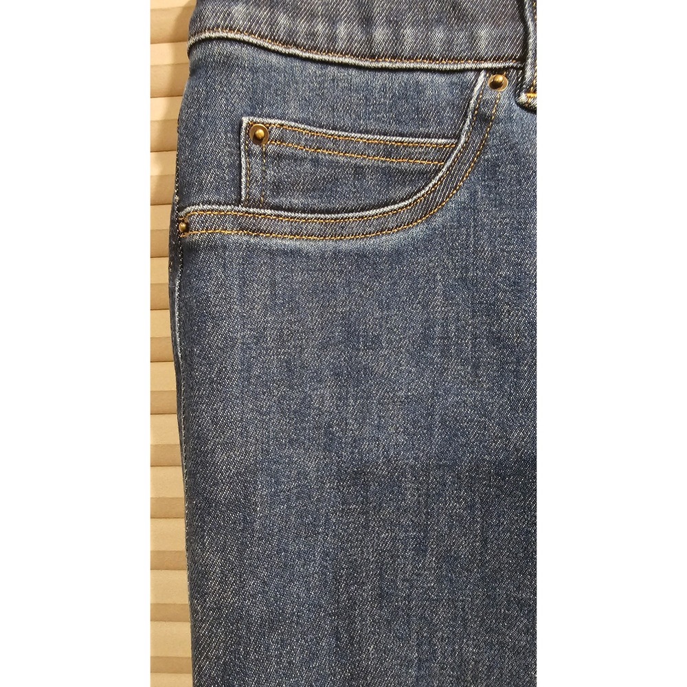 Spanx Flare Jeans Dark Wash Pull On High Rise Stretch Denim Large BXSOSJ4VP - Picture 2 of 7